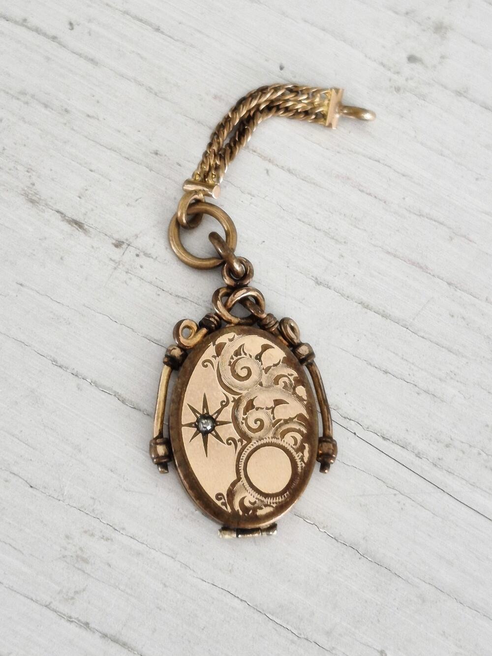 Antique SMK & Co Gold Filled Locket